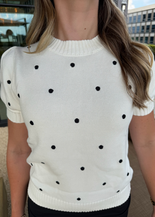 Olive Dot Top