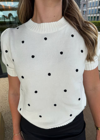 Olive Dot Top