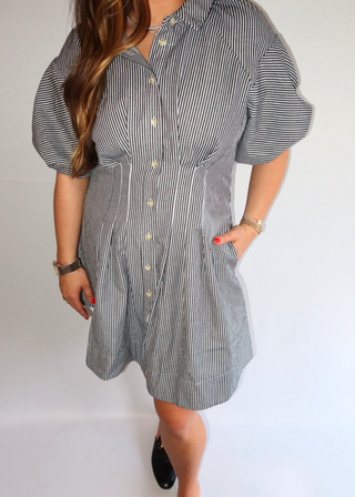 Refined Stripe Dress