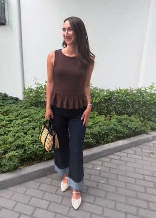 Peplum Knit Top