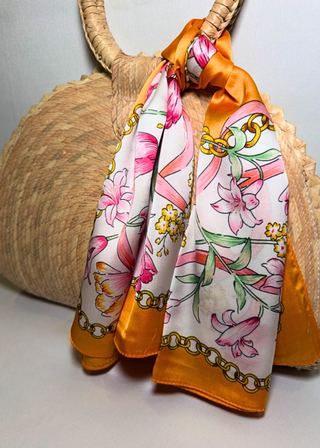 Sunset Soirée Silk Scarf