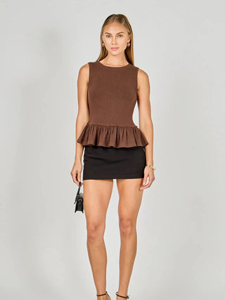 Peplum Knit Top